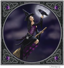 Doppelpostkarte aus der Märchen- und Gothic-Welt von Lisa Parker