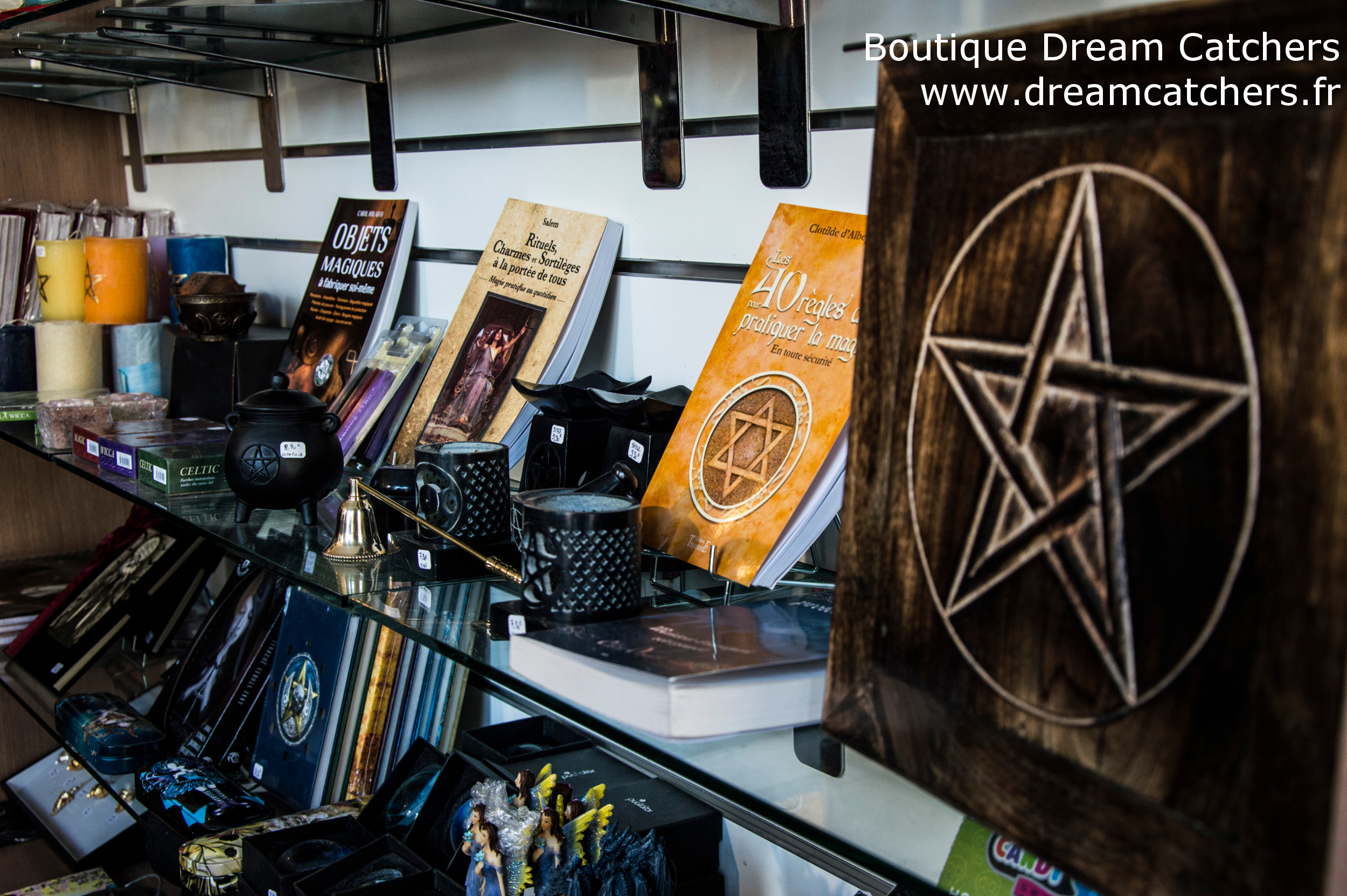 La boutique de Dream Catchers : rayon ésotérique et pagan