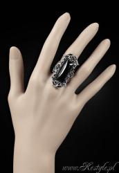 Black ring by Restyle. Original and stylized