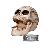 Resin skull figurine