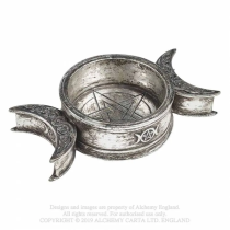 A triple silver moon for candles, trays or your wicca altar