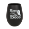 Enjoy all your mixtures in this superb black wine glass