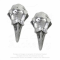 Gothic earrings by Alchemy Gothic: pewter crows skulls