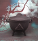 Cast iron cauldron with Triquetra