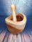 Wooden mortar. Practical and ideal for crushing plants or incense