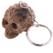 Resin key ring in the shape of a skull