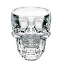 Cristal original y sorprendente con forma de cráneo en forma de cráneo.