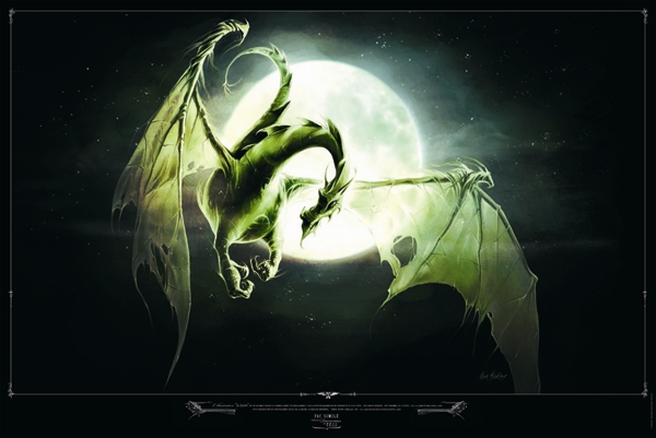Poster "Dragón Luna"