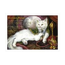 Carte Postale féerique de la collection Chats de la Littérature de Séverine Pineaux