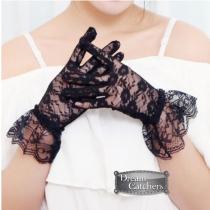 Superbe paire de gant gothique en dentelle, accessoire indispensable à votre tenue gothique