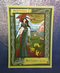 Carte postale d'Amandine Labarre en l'honneur de la fête païenne du 1er Mai
