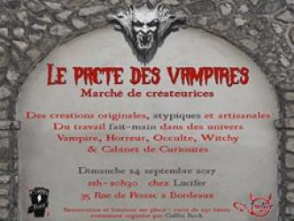 Le 24 septembre, au Lucifer. Marché de créateurs sur le thême des vampires