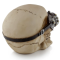 Figurine de crâne, en résine, avec goggle steampunk