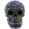 Figurine de crâne à led, aux couleurs irisées et avec une multitude de mini crânes
