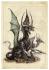 Cartes Postale : Dragon Noir