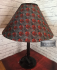 Gothic lampshade : Red roses and spiders