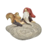 Figurine Dwarf : Dwarf and squirrel on stone