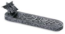 Superb dragon burning incense with fully engraved arabesque support